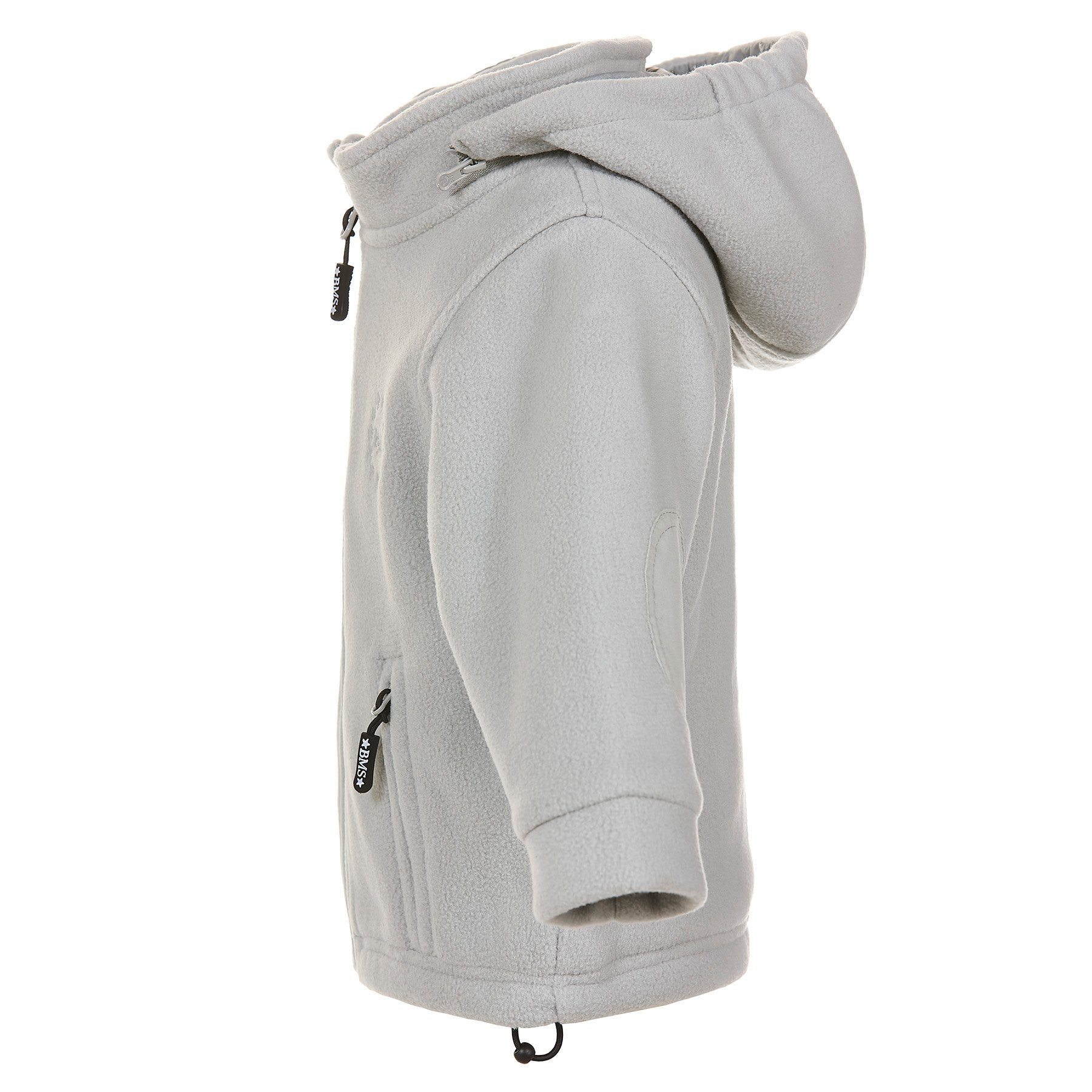 BMS Kapuzenfleecejacke BMS Fleecejacke für Kinder mit abnahmbarer Kapuze