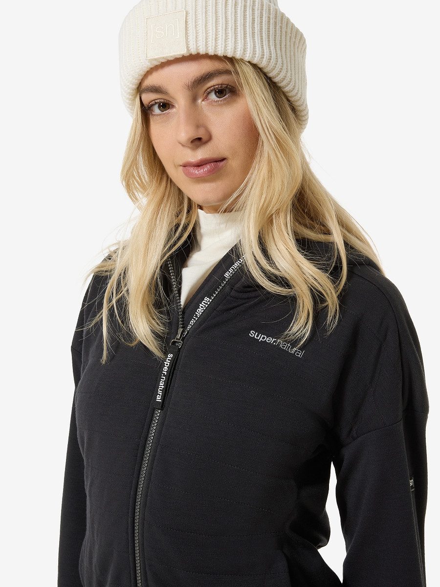 SUPER.NATURAL Outdoorjacke für Damen, Merino W WARM UP ALOOF DWR JACKET wasserabweisend