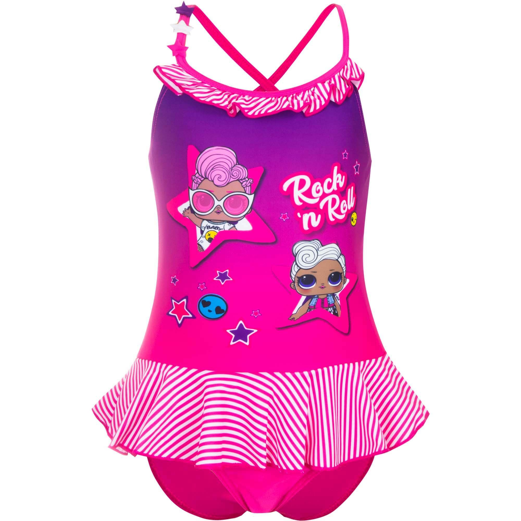 LOL Surprise Badeanzug »Rock n Roll Mädchen Anzug«, Gr. 110 bis 140, Lilla  oder Pink online kaufen | OTTO