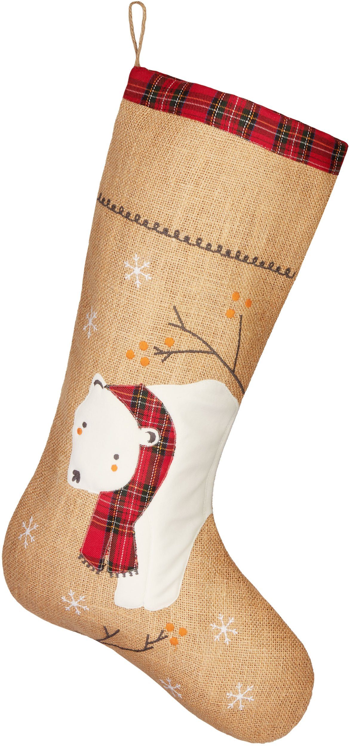 BRUBAKER Nikolausstiefel Weihnachtsstrumpf zum Befüllen und günstig online kaufen