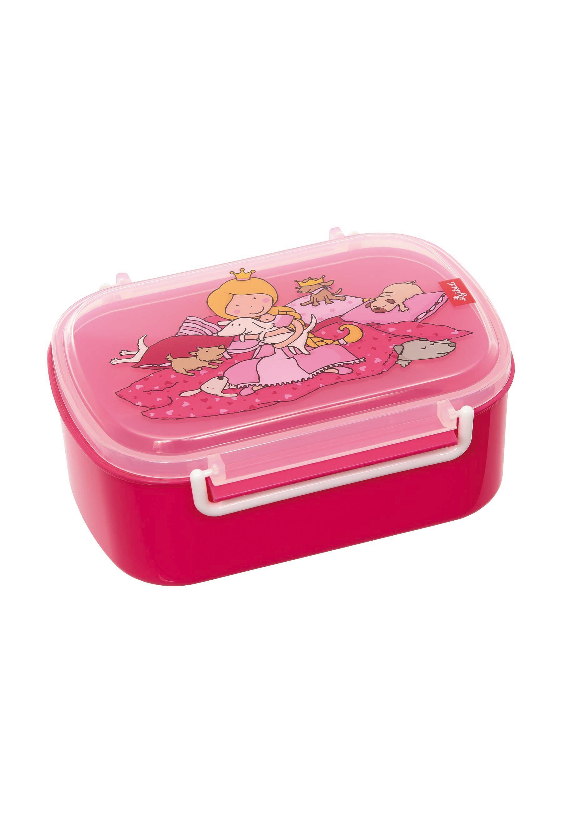 Sigikid Lunchbox Kinder Lunchbox Brotdose mit Rohkostschälchen, 100% Polypropylen, (1-tlg) pink