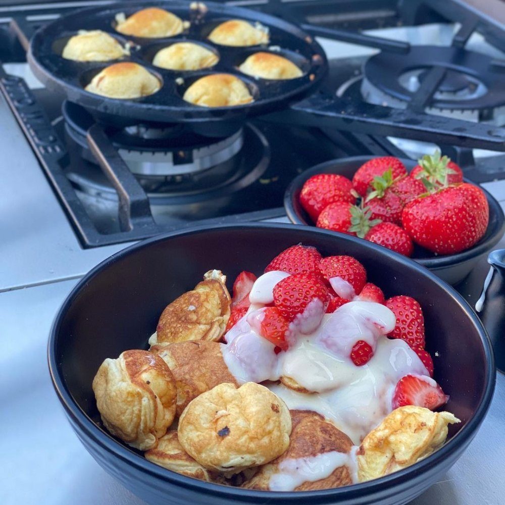 Ø Poffertjespfanne 20,5 7 Förtchen, Gusseisen Für cm, Gusseisen Pfanne, BBQ-Toro Poffertjes