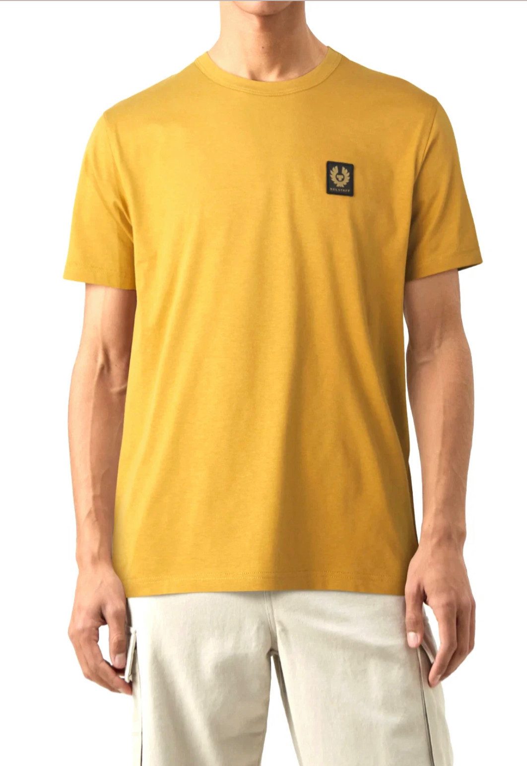 Belstaff T-Shirt Retro 1924 Patch Regular Fit Shirt Gesticktem Rand versehe günstig online kaufen