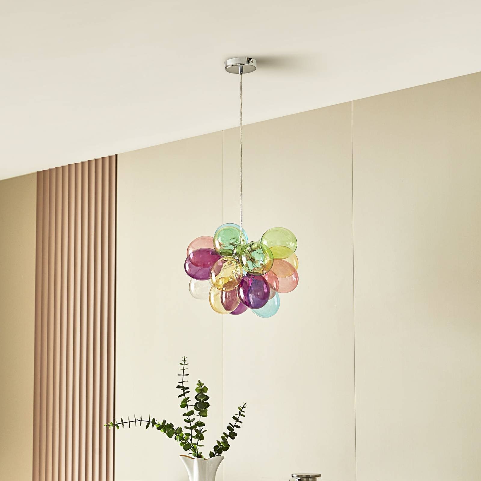 Lucande Hängeleuchte Diborah, Glas IP20, 3 x 8 W LED