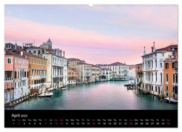 CALVENDO Wandkalender Venice the romantic lagoon city (Premium-Calendar 2023 DIN A2 Landscape)