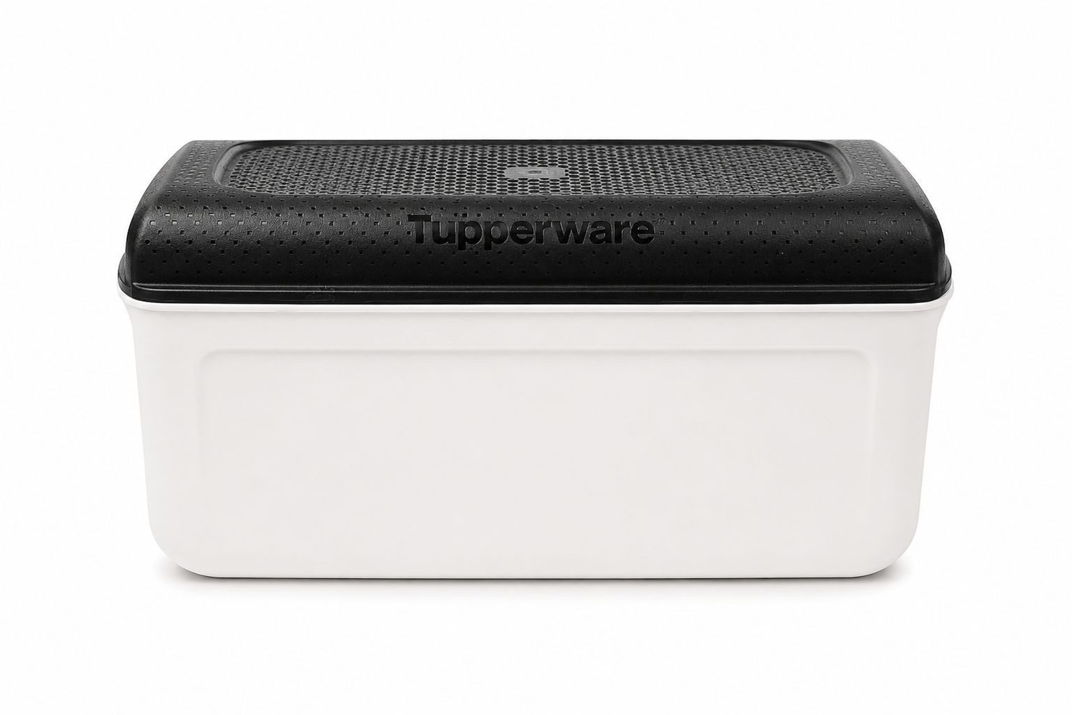 TUPPERWARE Brotkasten BrotMax Junior 2 weiß schwarz Brotkasten, Brotkiste