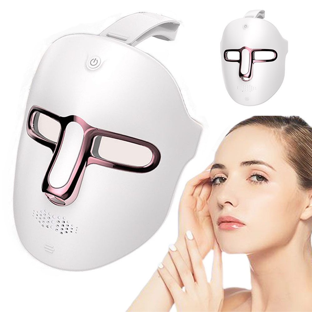 Dermaroller Kosmetikbehandlungsgerät LED Gesichtsmasken Lichttherapie-Maske