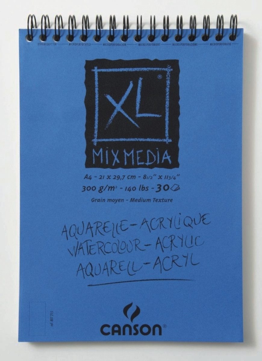 canson Zeichenpapier Spiralblock Mix Media A4 300g/qm 30 Blatt