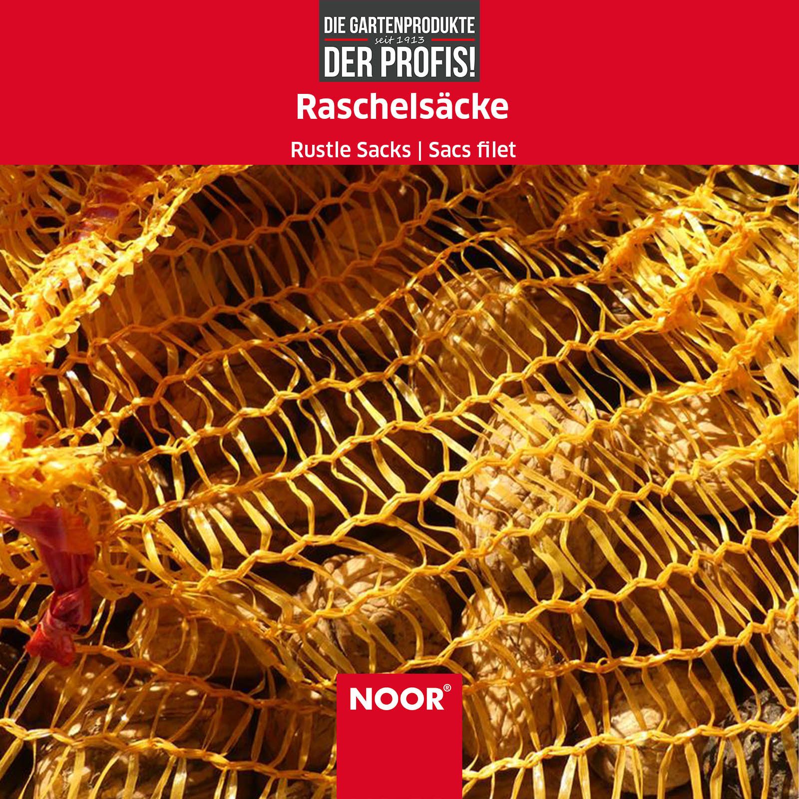 NOOR Schüttgut-Sack Raschelsack, ideal als Kartoffelsack, für Zwiebeln oder anderes Gemüse