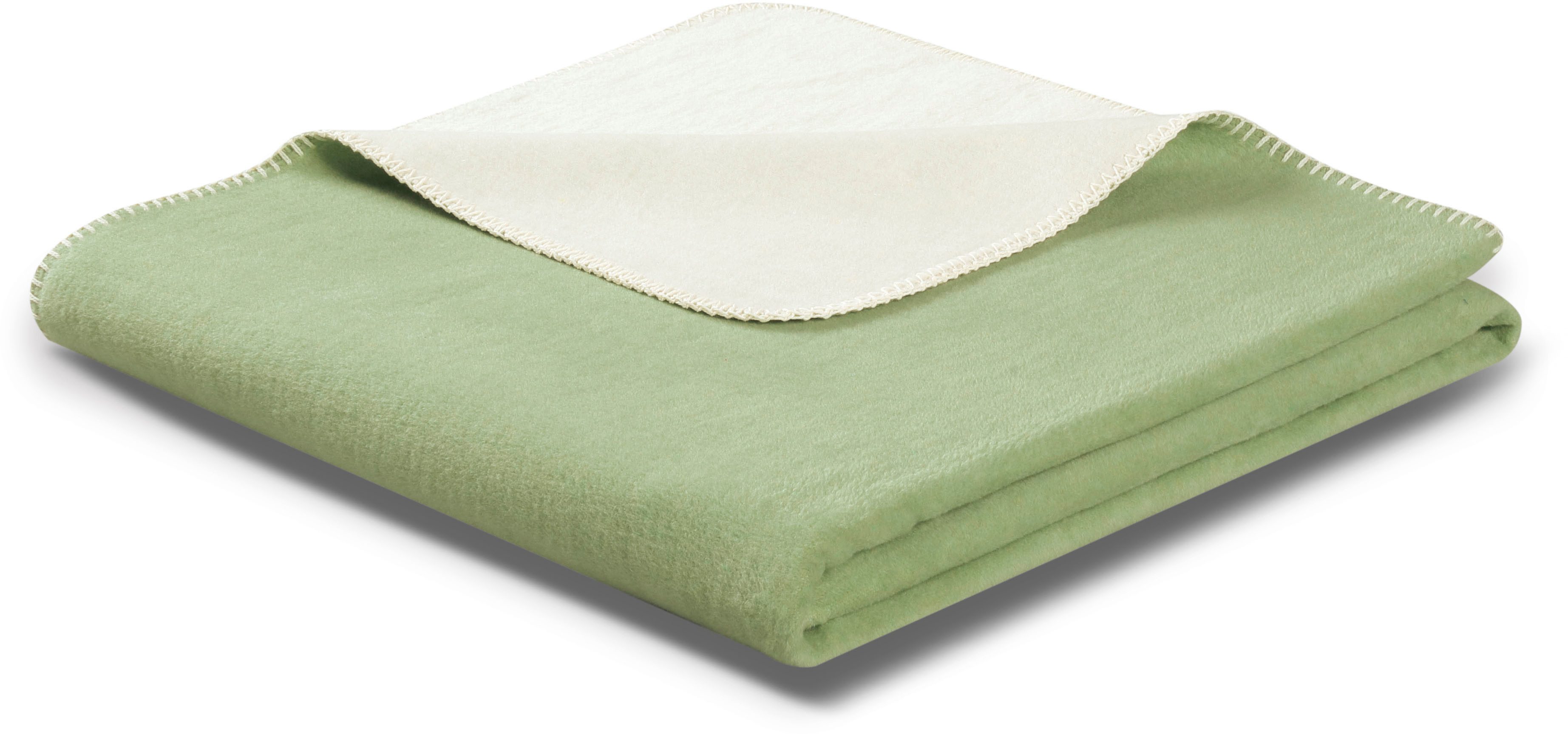 Wohndecke Doubleface, Biederlack, mit geketteltem Zierstich