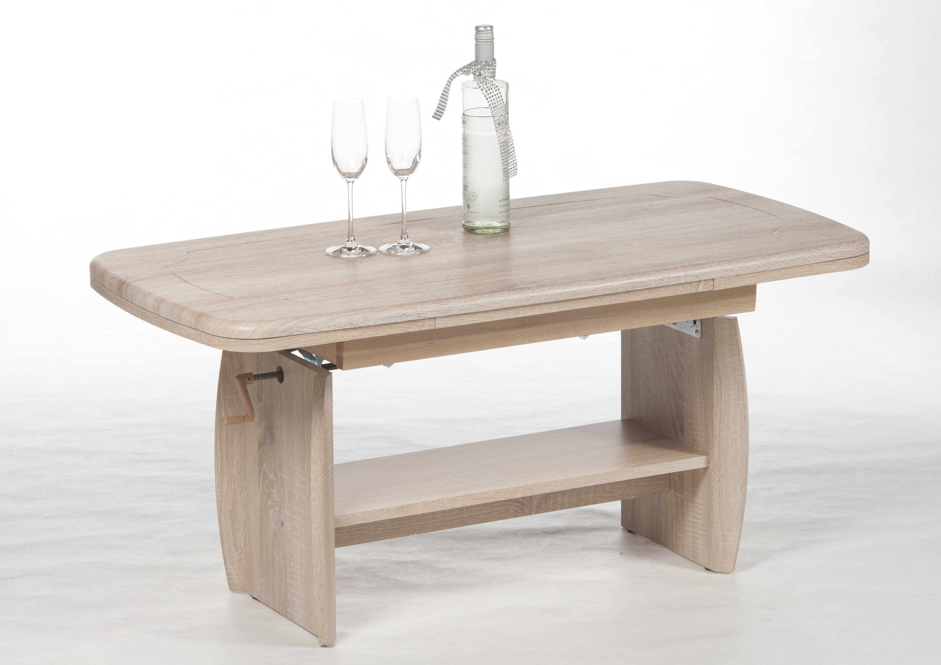 Stolkom Sp.z.o.o. Couchtisch aus Spnplatte / MDF in Sonoma Eiche. Abmessungen (BxHxT) 115x52x59 cm
