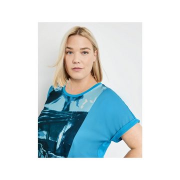 Samoon T-Shirt blau (1-tlg)