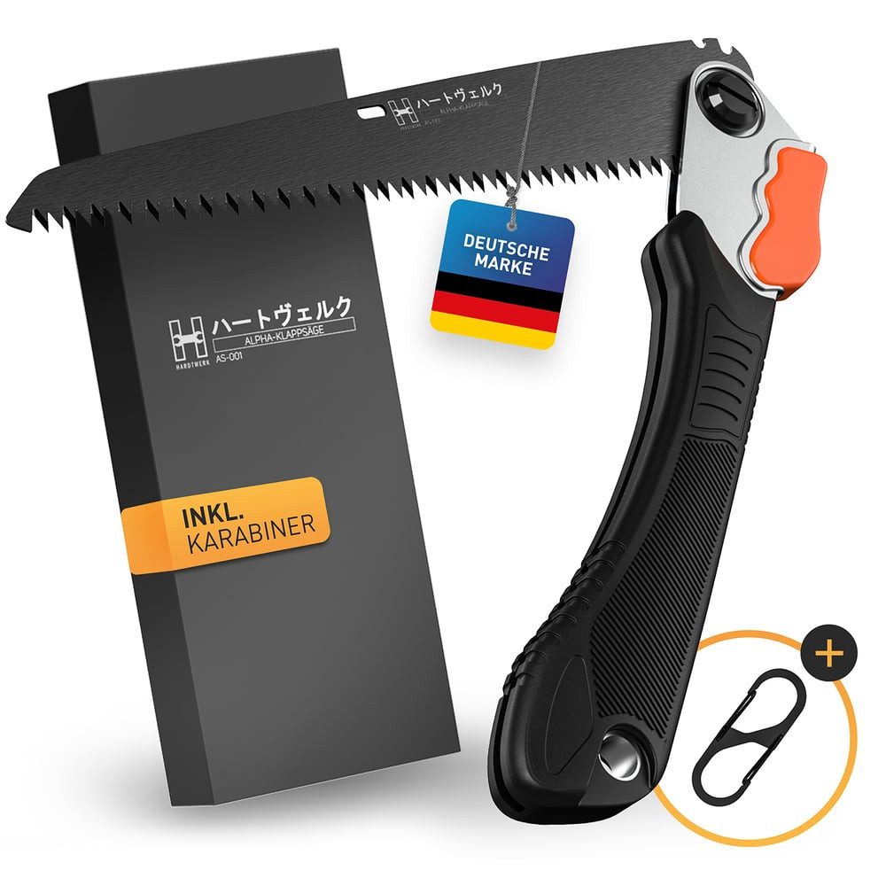 Hardtwerk® Klappsäge mit Safety Lock (210mm), Handsäge Astsäge Klappsäge fü günstig online kaufen