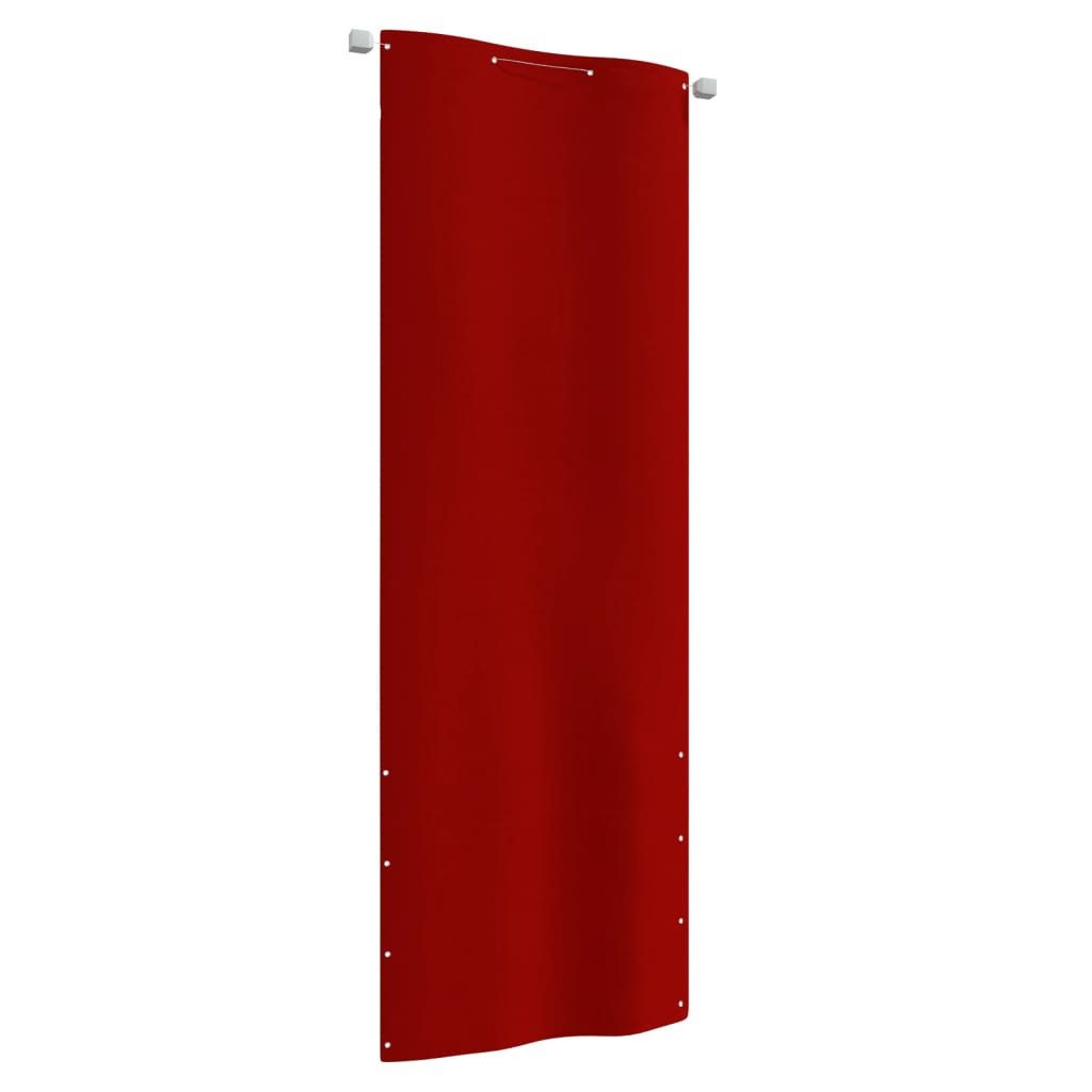 vidaXL Balkonsichtschutz Balkon-Sichtschutz Rot 80x240 cm günstig online kaufen