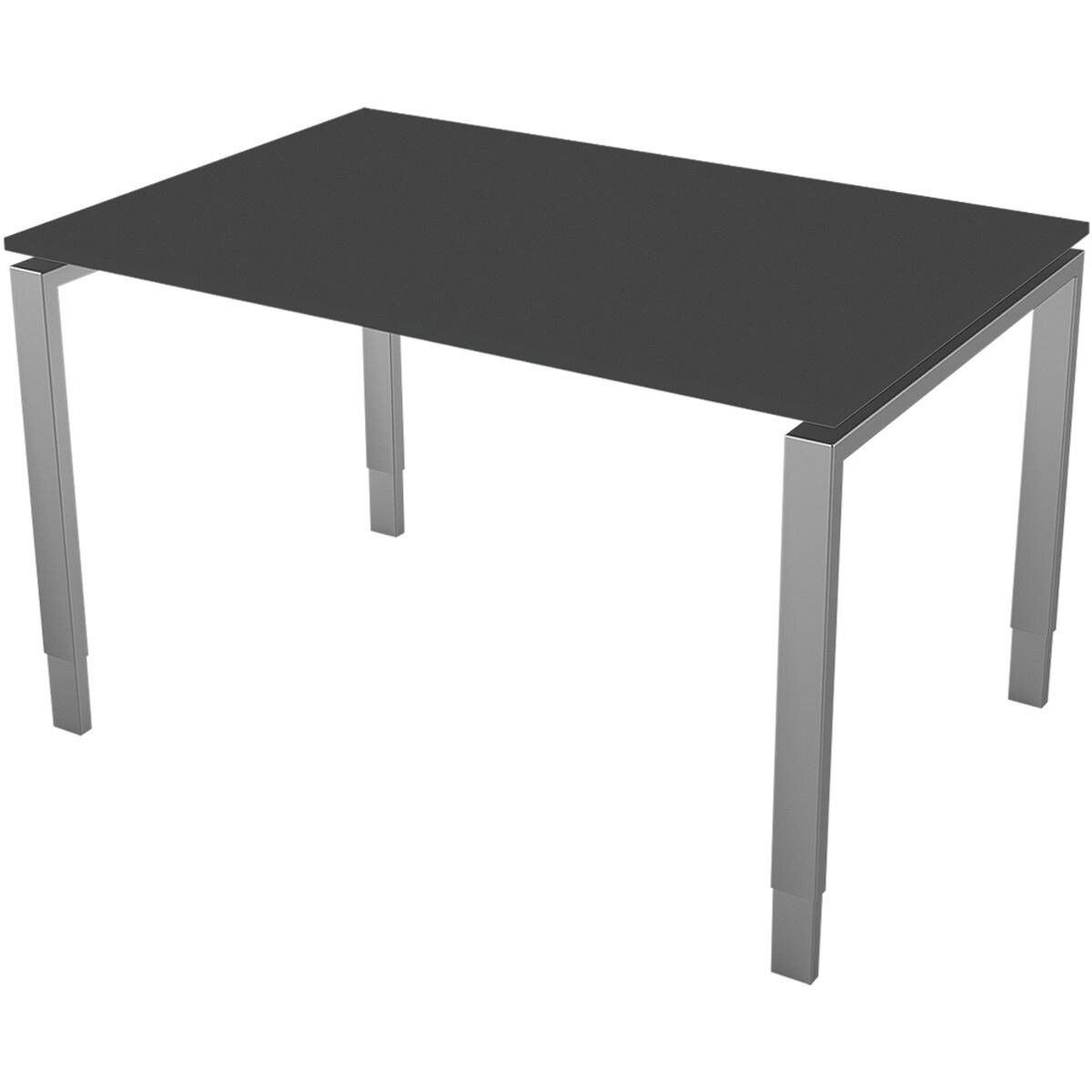 KERKMANN Schreibtisch Stage One, höhenverstellbar 68-82 cm, Hebeplatte mit Schwebe-Effekt, 4-Fuß