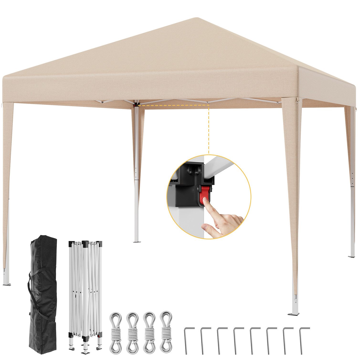 HOMALL Faltpavillon 3x3m Klappbare Partyzelt,Pop-up Gartenpavillon günstig online kaufen