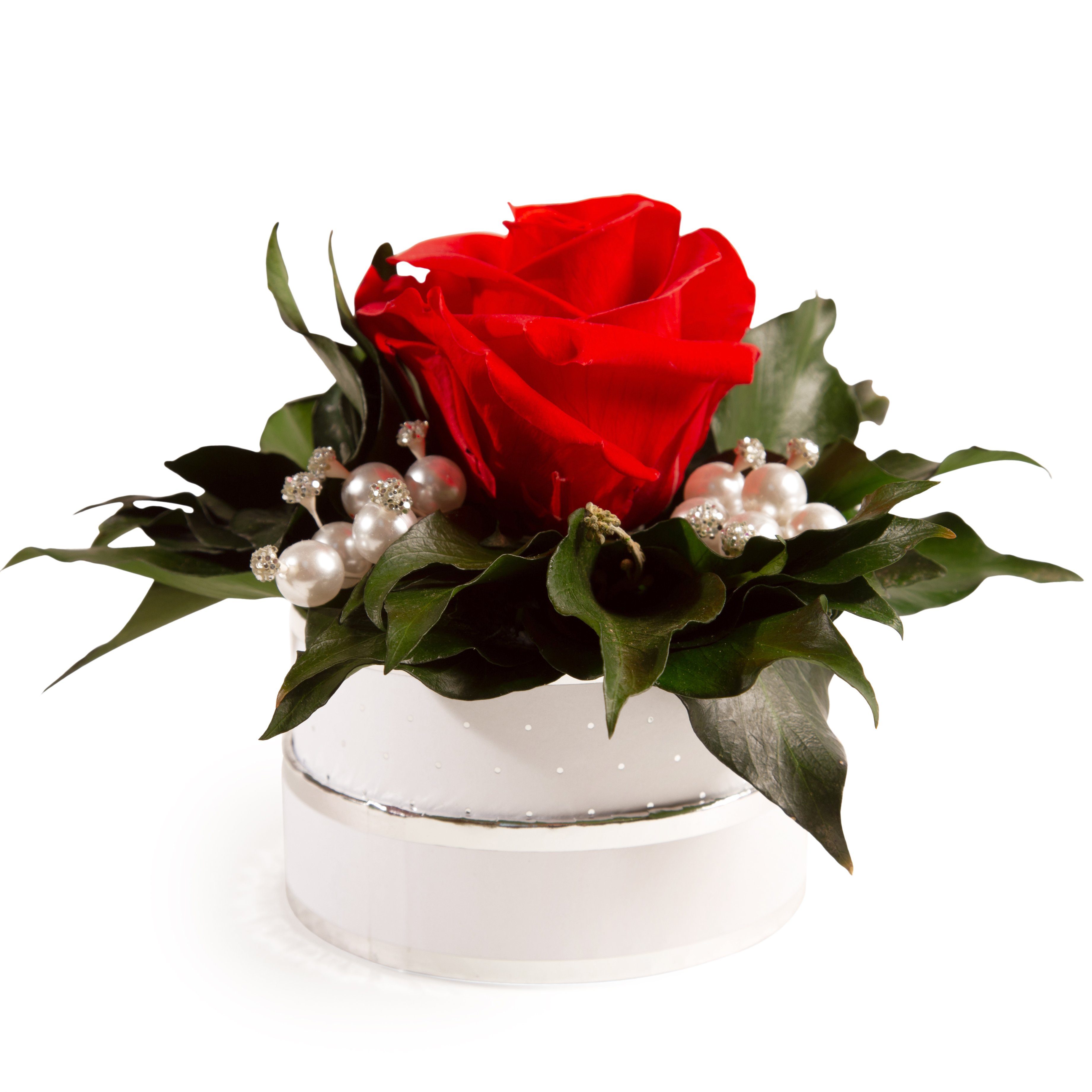 Kunstblume Infinity Rosenbox Diamonds and Pearls günstig online kaufen