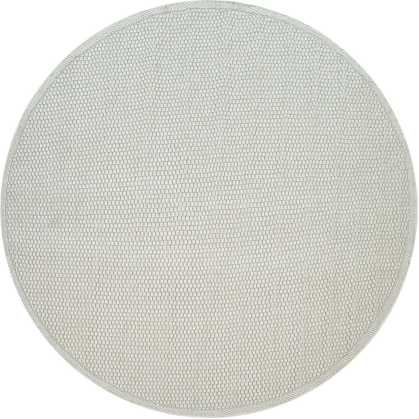 Paco Home Teppich Timber 125, rund, Höhe: 4 mm, Flachgewebe, Sisal Optik, auch als Läufer, In- und Outdoor geeignet