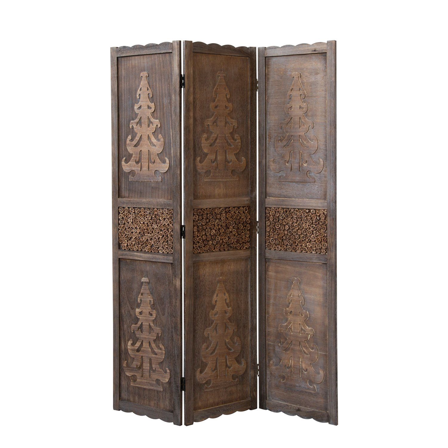 Homestyle4u Paravent Raumteiler Holz Trennwand spanische günstig online kaufen