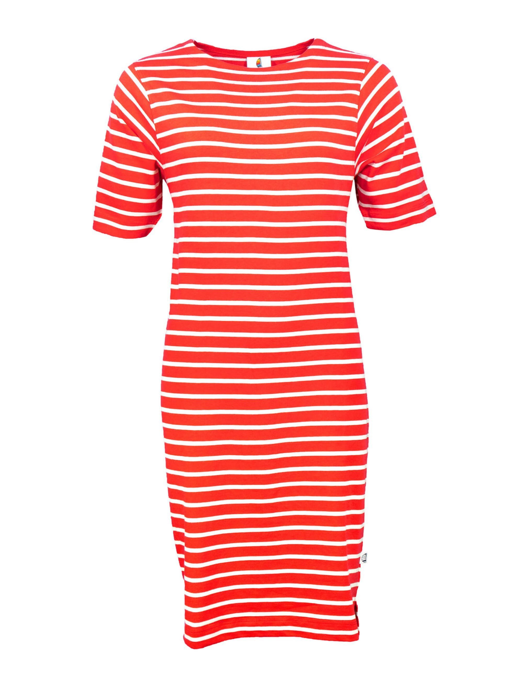Wind sportswear Sommerkleid Damen Kurzarmkleid gestreift, günstig online kaufen