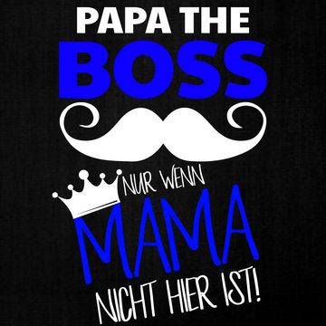Quattro Formatee Kurzarmshirt Papa the Boss Mama - Vatertag Vater Herren T-Shirt (1-tlg)