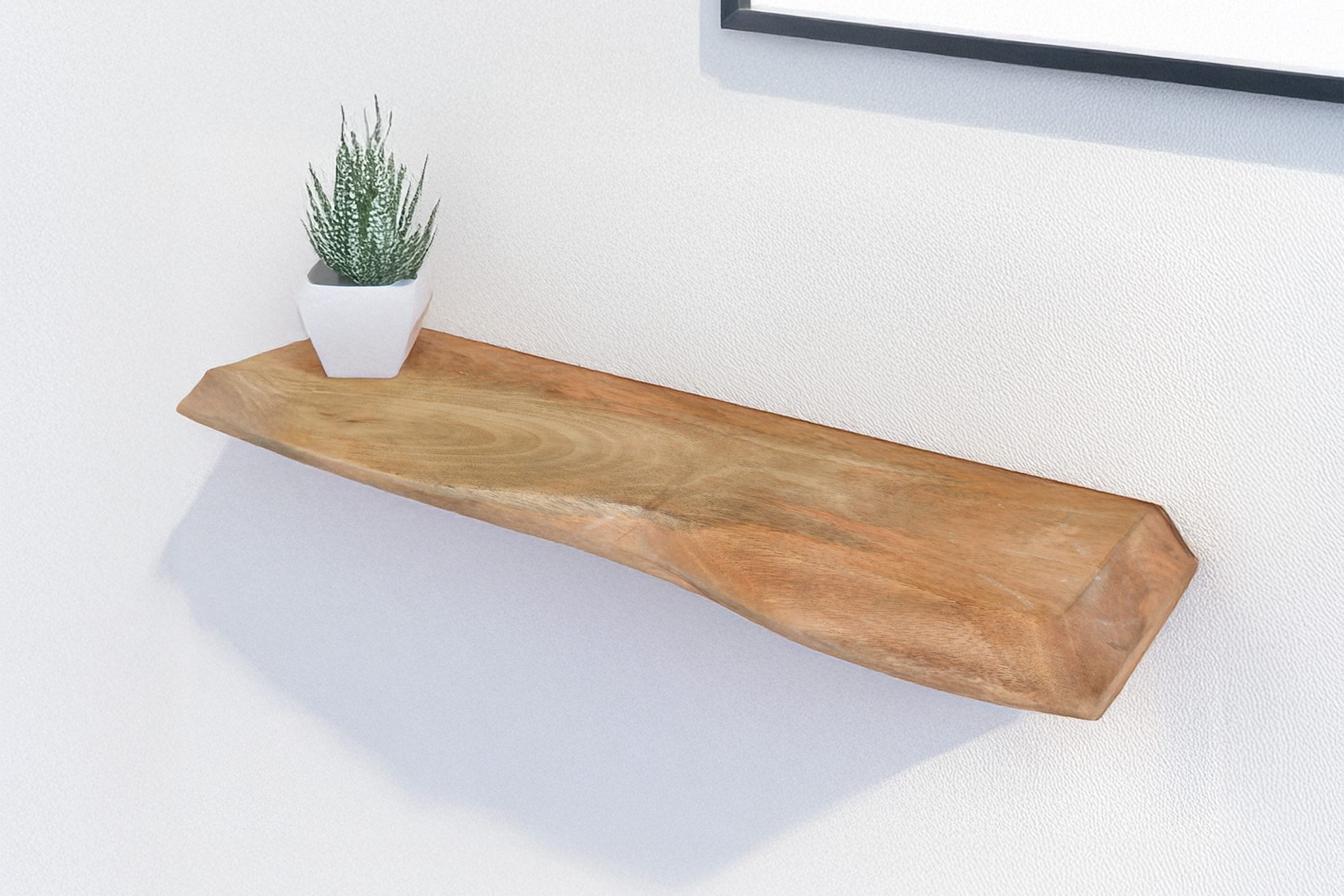 SAM® Wandregal Nomi, massives Mangoholz, Baumkante, günstig online kaufen