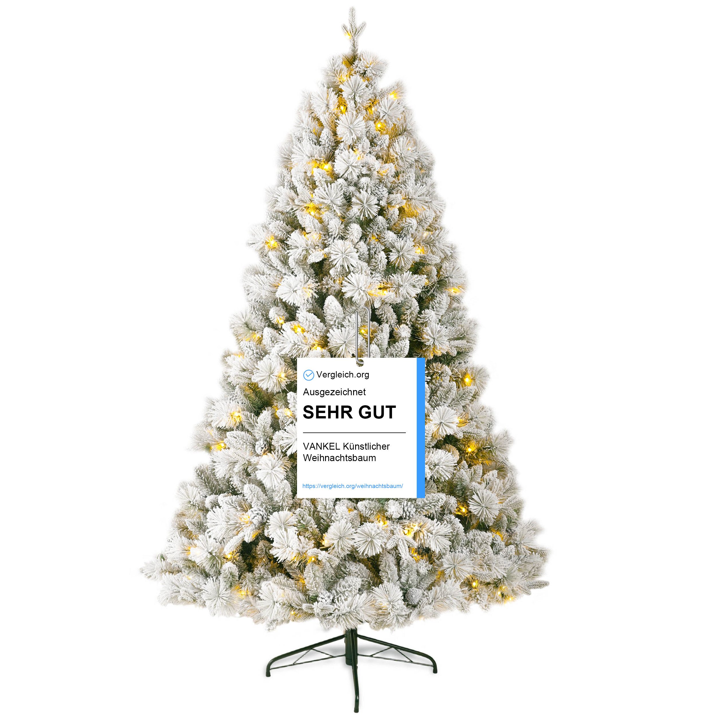 Vankel Künstlicher Weihnachtsbaum tannenbaum mit beleuchtung schmuck mit li günstig online kaufen