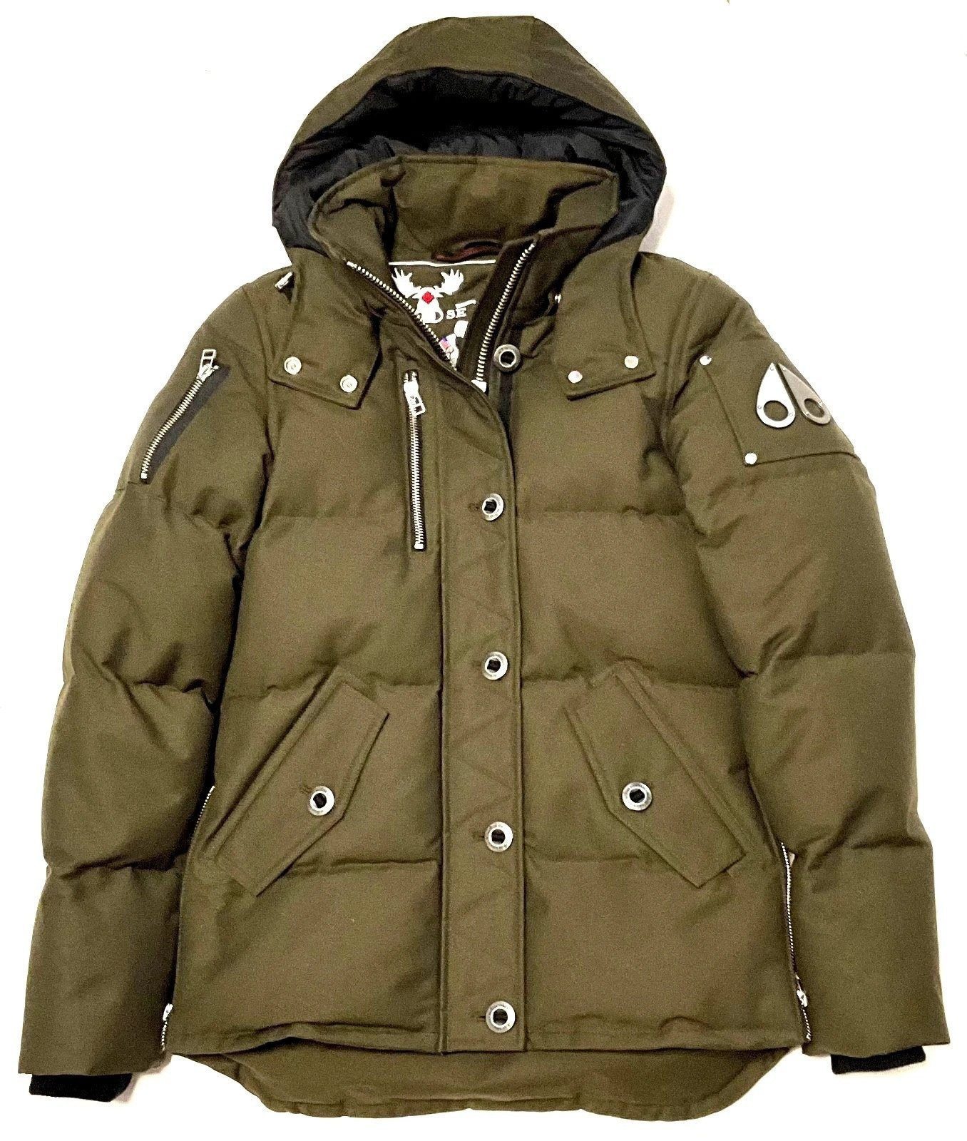 Moose Knuckles Kurzjacke Moose Knuckles Damen Jacke, Moose Knuckles 3Q Jacket Ladies, Army abnehmbarer Kapuze, in Unifarbe