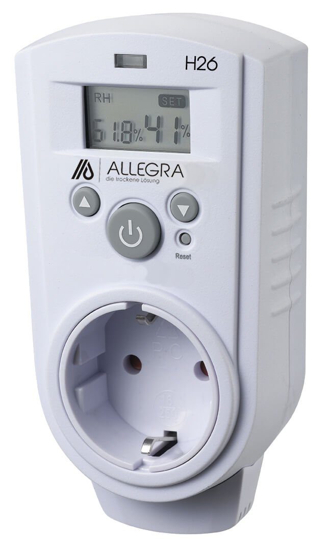 ALLEGRA Luftentfeuchter Steckdosenhygrostat H26