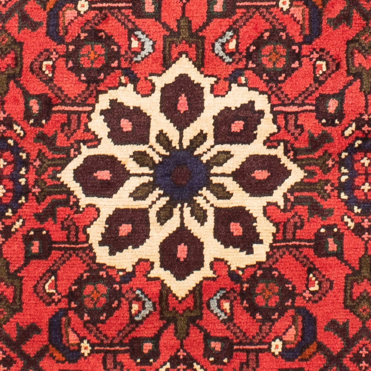 Orientteppich Perser rot, 105 morgenland, Wohnzimmer, Nomadic x 150 - Zertifikat - mit Höhe: cm 10 mm, rechteckig, Einzelstück - Handgeknüpft