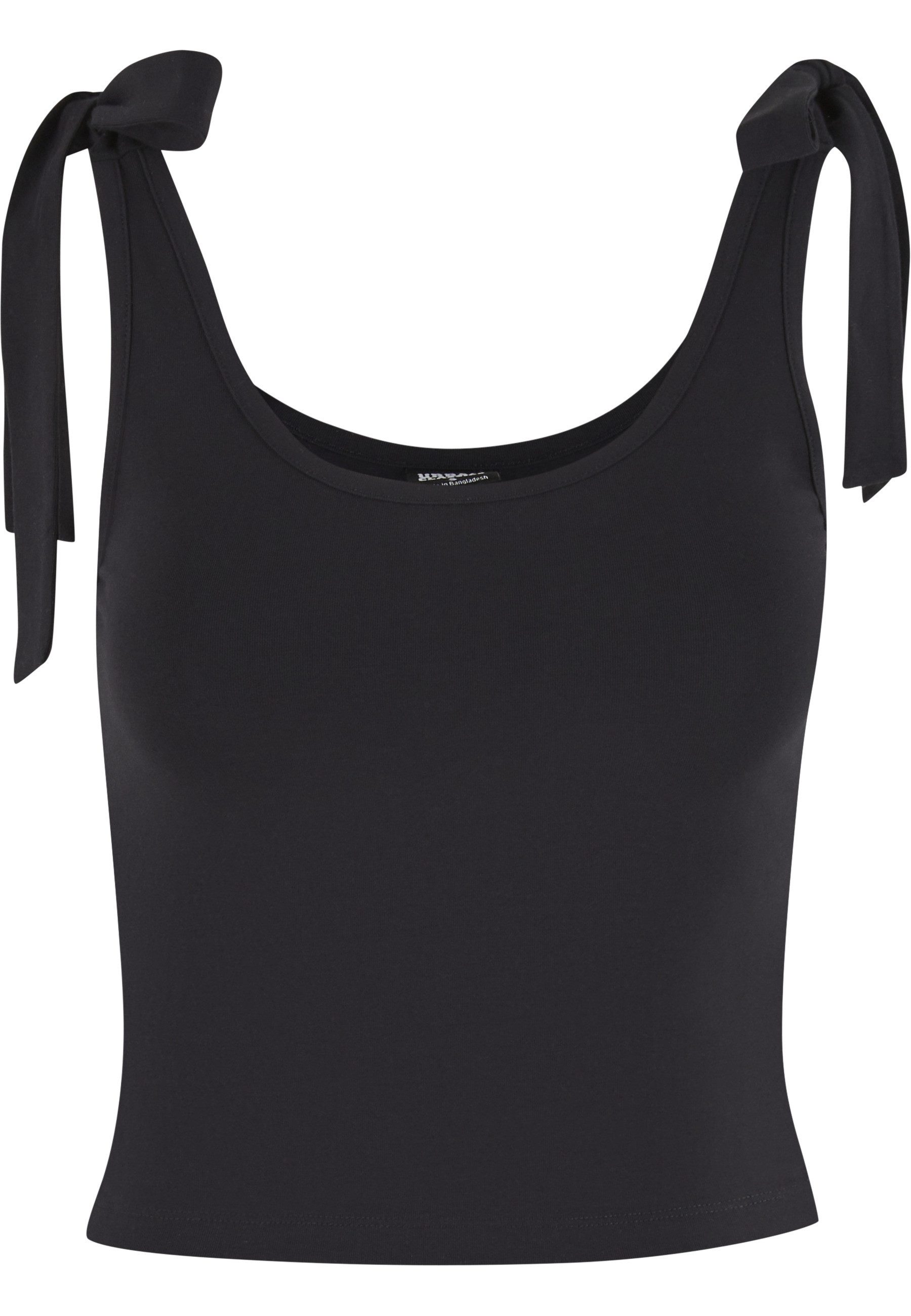URBAN CLASSICS Tanktop Urban Classics Ladies Tied Basic Jersey Top 2-Pack