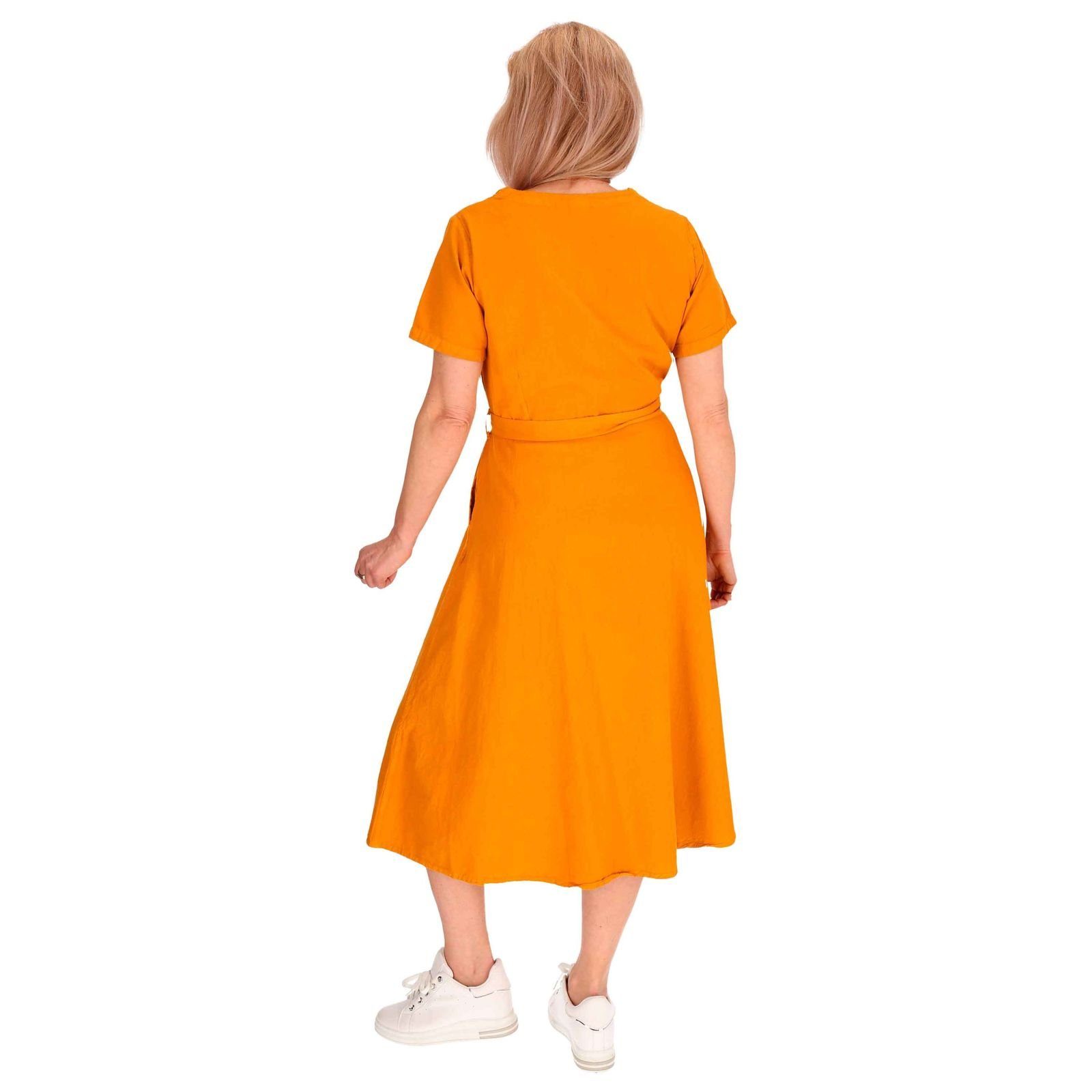 Latzhose Hippie Geköpft Ibiza Kleid Kleid Orange MAGIE KUNST Baumwoll Boho UND Sommerkleid