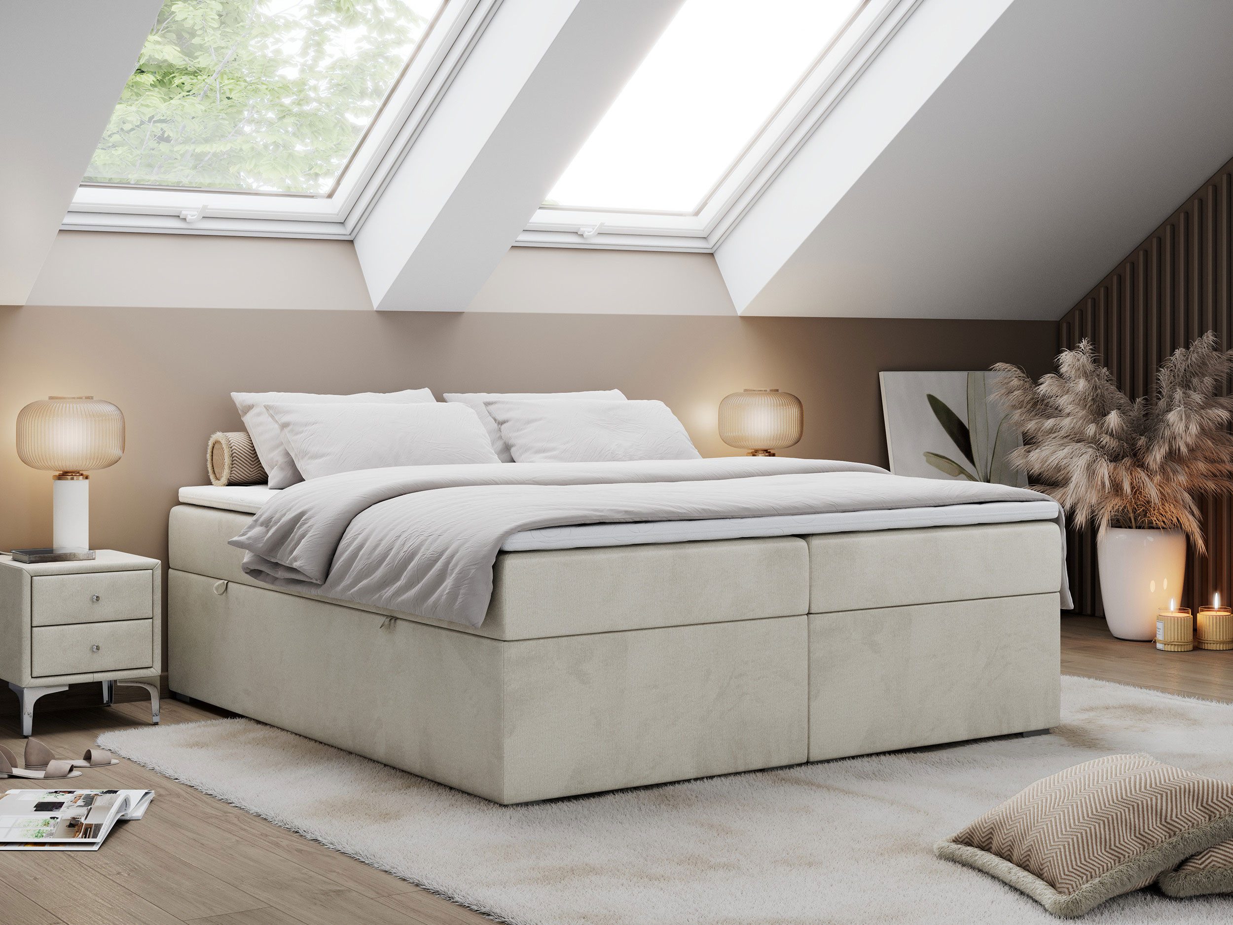 MKS MÖBEL Boxspringbett BESS (Set, Packung, günstig online kaufen