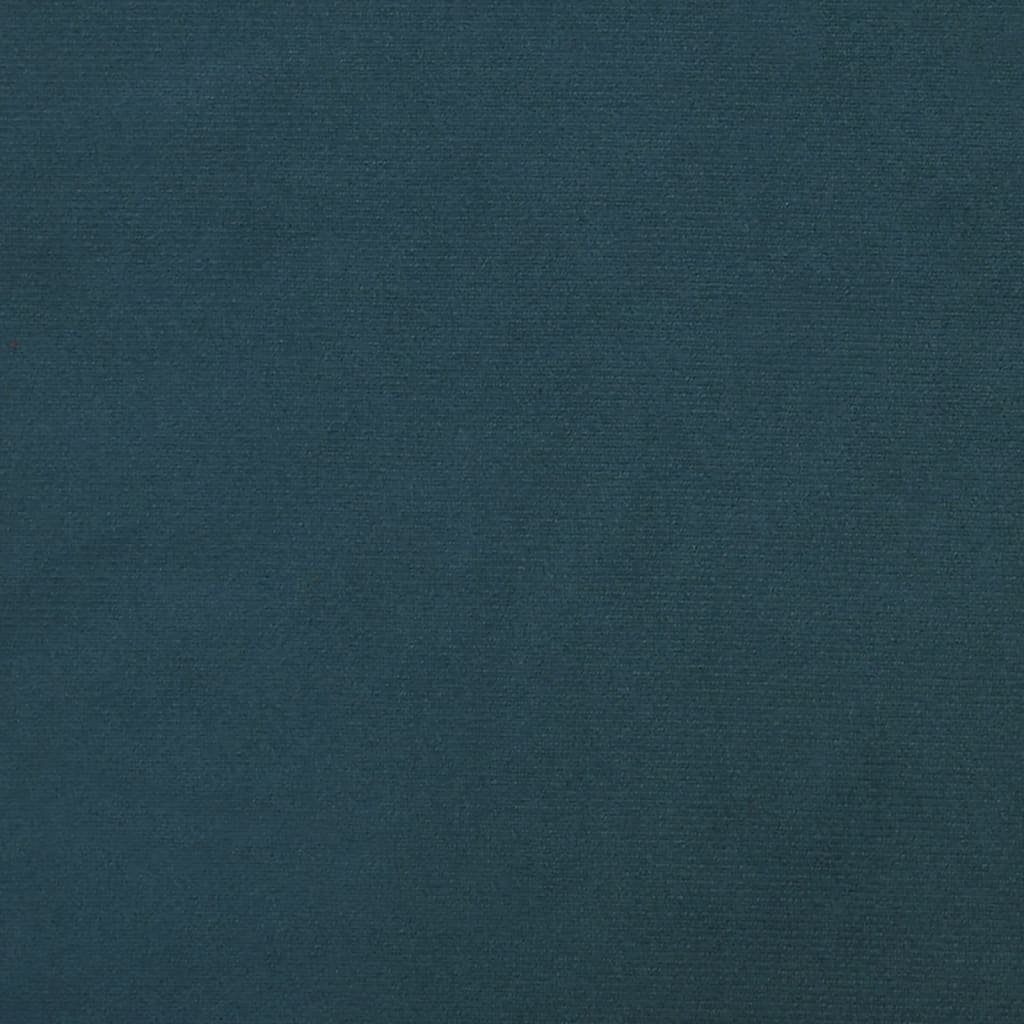 vidaXL Polsterhocker Fußhocker Blau cm Samt (1 60x60x36 St)