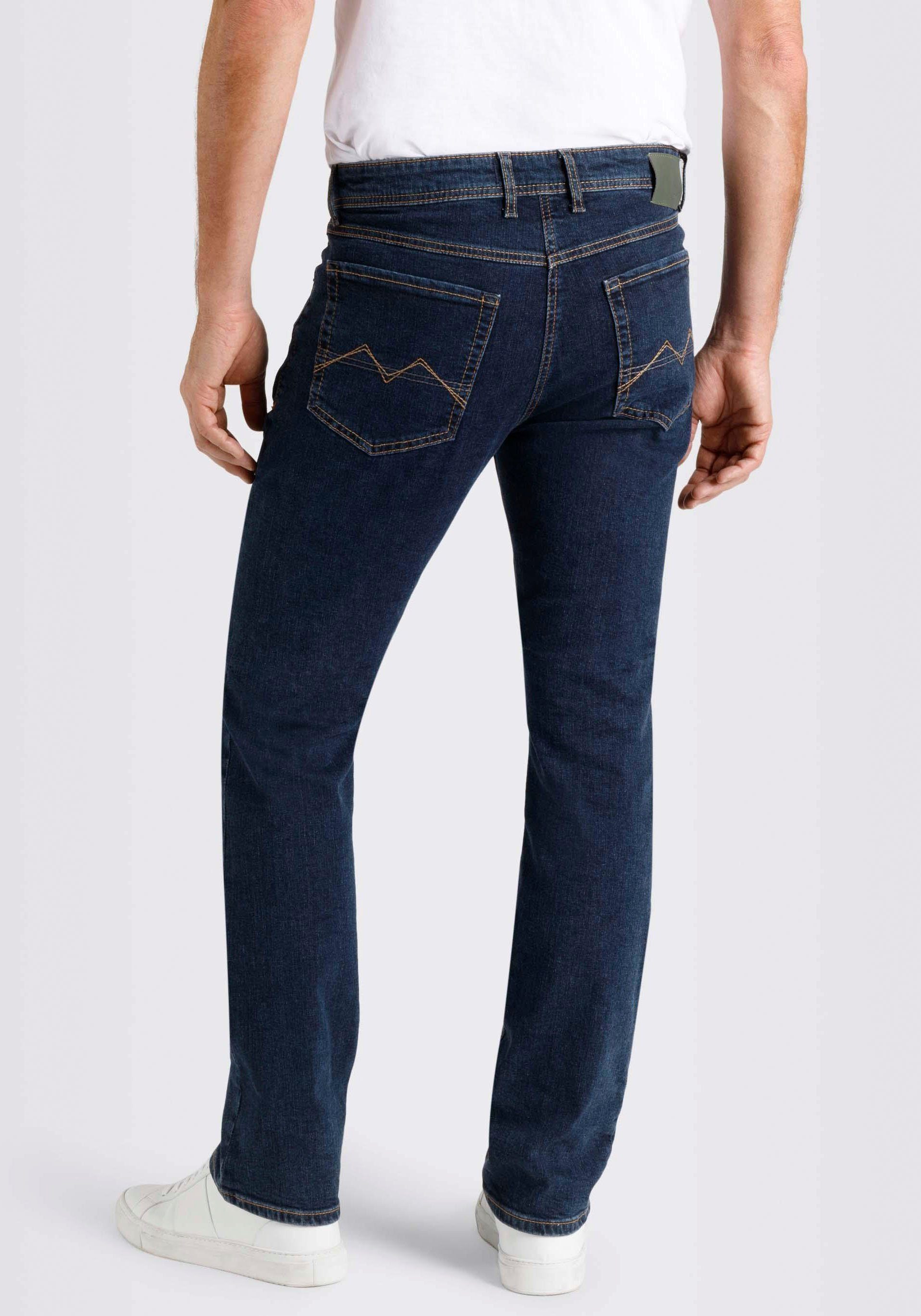 Straight-Jeans in MAC Stretch Optik, gepflegter mit blue Arne stonewash