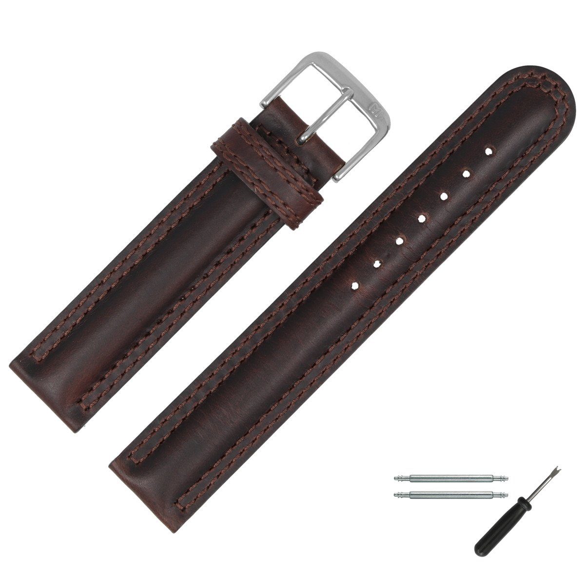 MARBURGER Uhrenarmband 20mm Leder günstig online kaufen