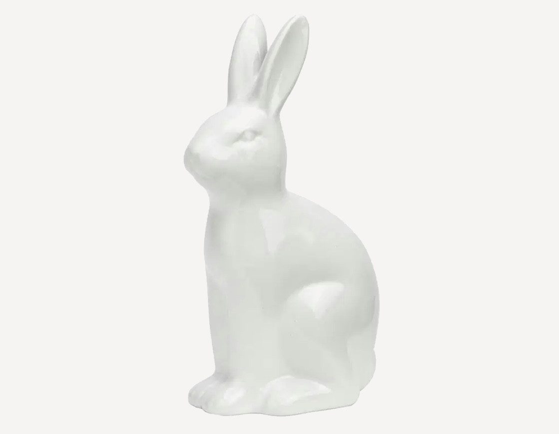 Seyila Home Dekofigur Deko Hase aus Keramik – Osterdekoration