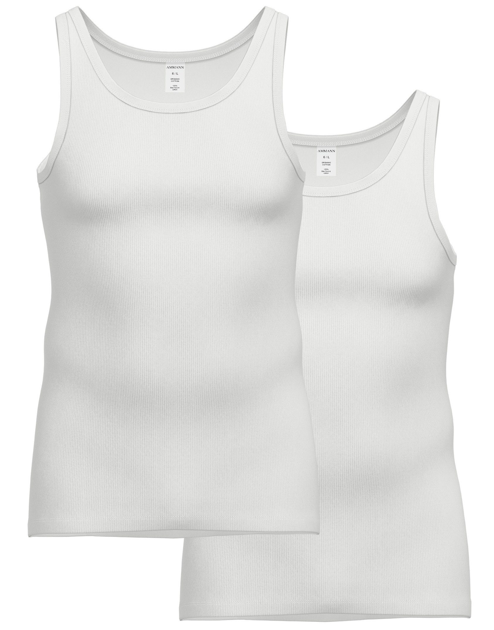 Ammann Unterhemd AMMANN 226212 Doppelpack Unterhemd ärmellos DOPPELRIPP Gr. günstig online kaufen