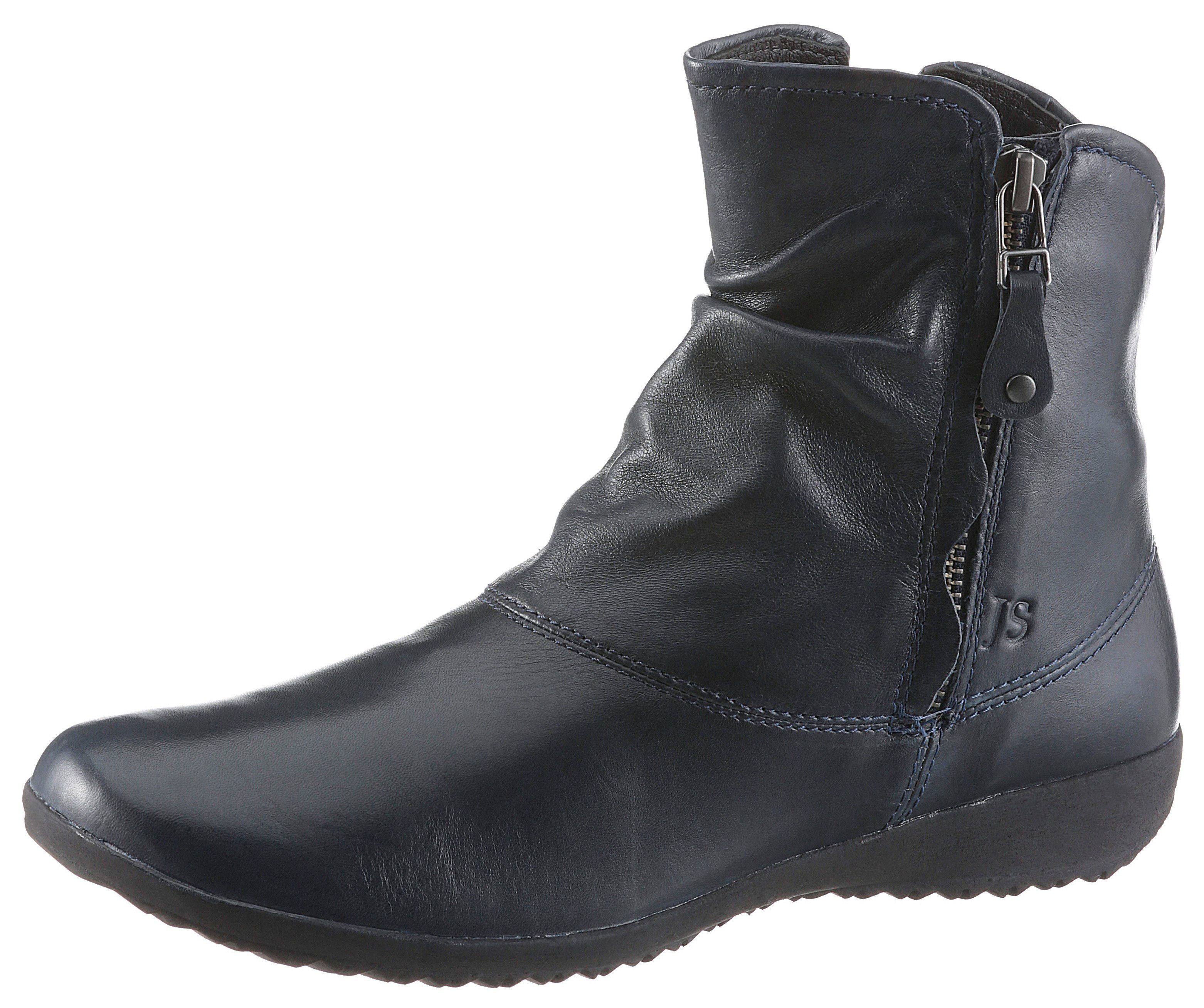 Josef Seibel Naly 24 Stiefelette Reißverschluss Stiefel, Winterstiefelette mit zwei Reißverschlüssen