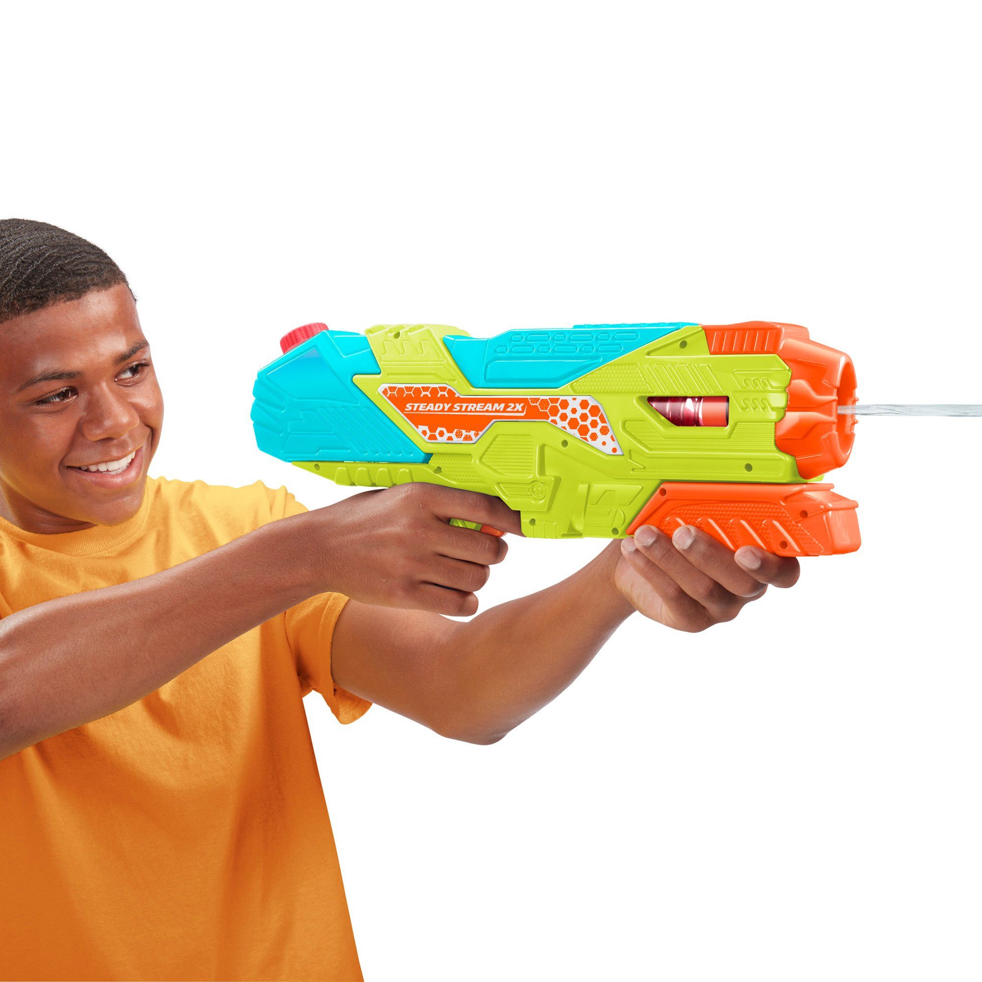 Buzz Bee Toys Wasserpistole BuzzBee Steady Stream 2X, Wasserblaster mit kontinuierlichem Wasserstrahl