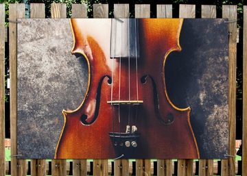Wallario Sichtschutzzaunmatten Nahaufnahme einer alten Violine