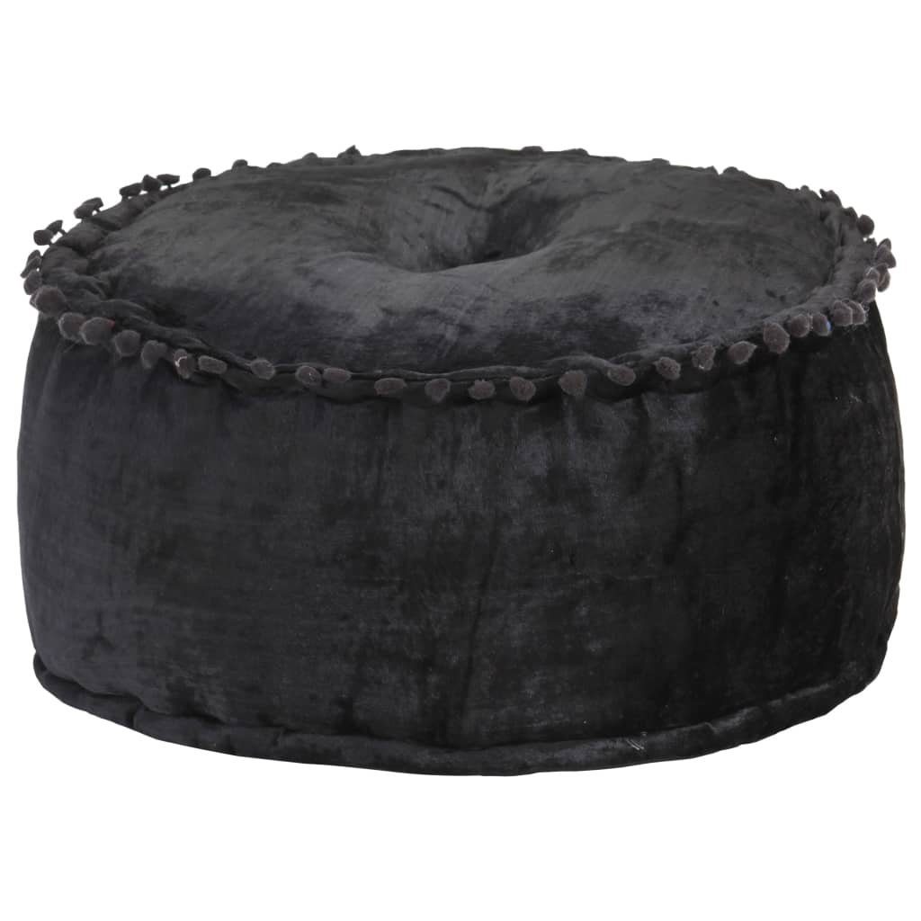 vidaXL Диван Pouf Rund Samt 40×20 cm Anthrazit (1 St)
