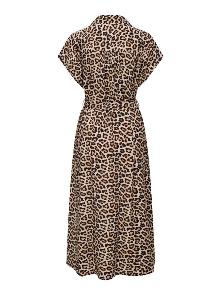 JDY Hemdblusenkleid -JDY Hemdkleid Leo-Print Lang günstig online kaufen