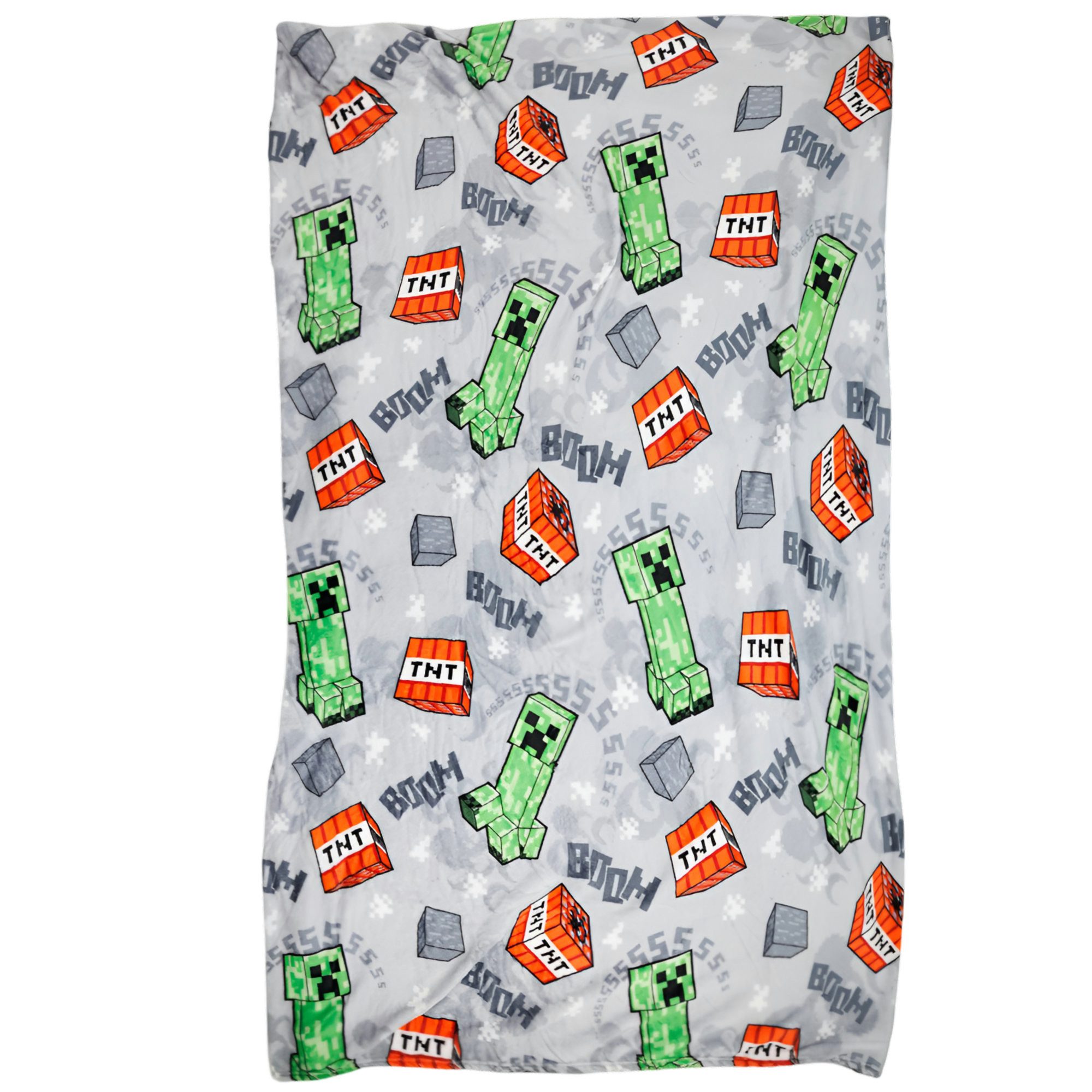 Wohndecke Minecraft Creeper Flanell Fleecedecke Kuscheldecke 180x200 cm, Mi günstig online kaufen