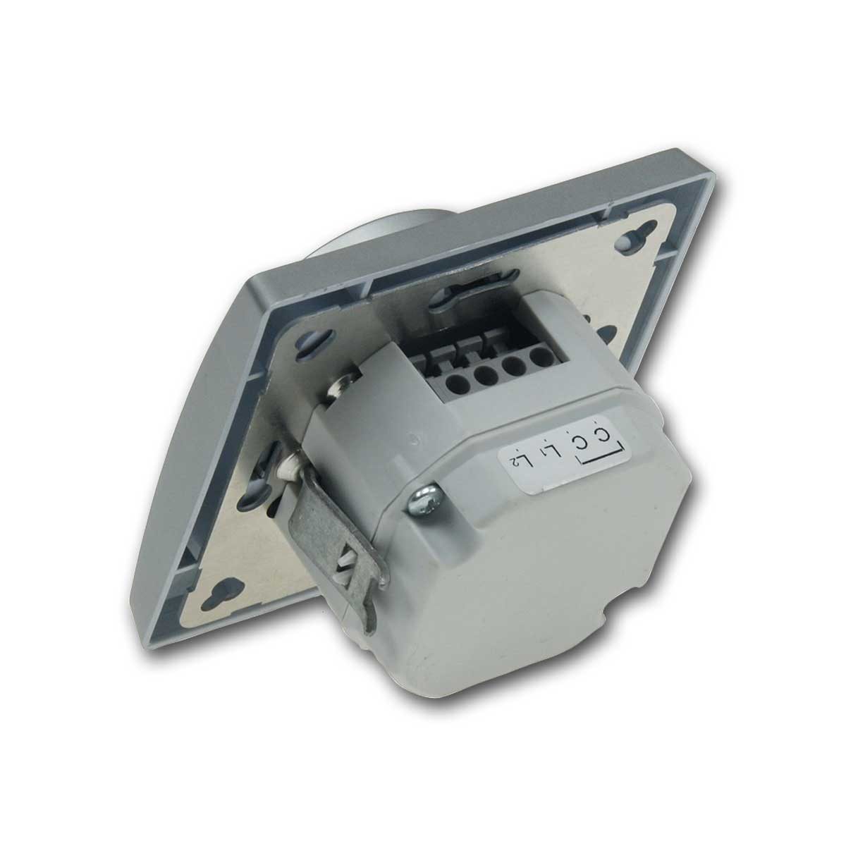 ChiliTec Drehdimmer DELPHI Dimmer für LED Lampen, 230V/3-35W, silber – Bild 2 von 2