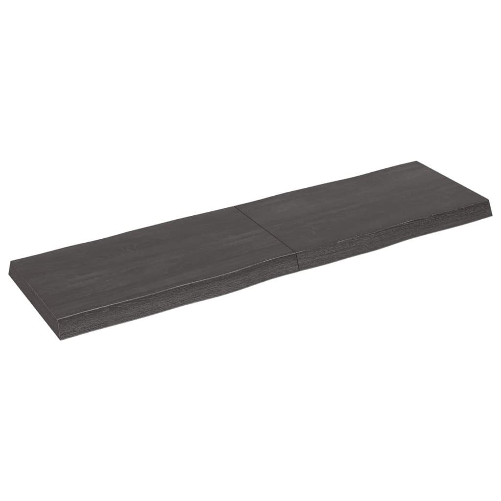 Tischplatte 140x40x(2-6) furnicato cm Behandelt St) Baumkante (1 Massivholz