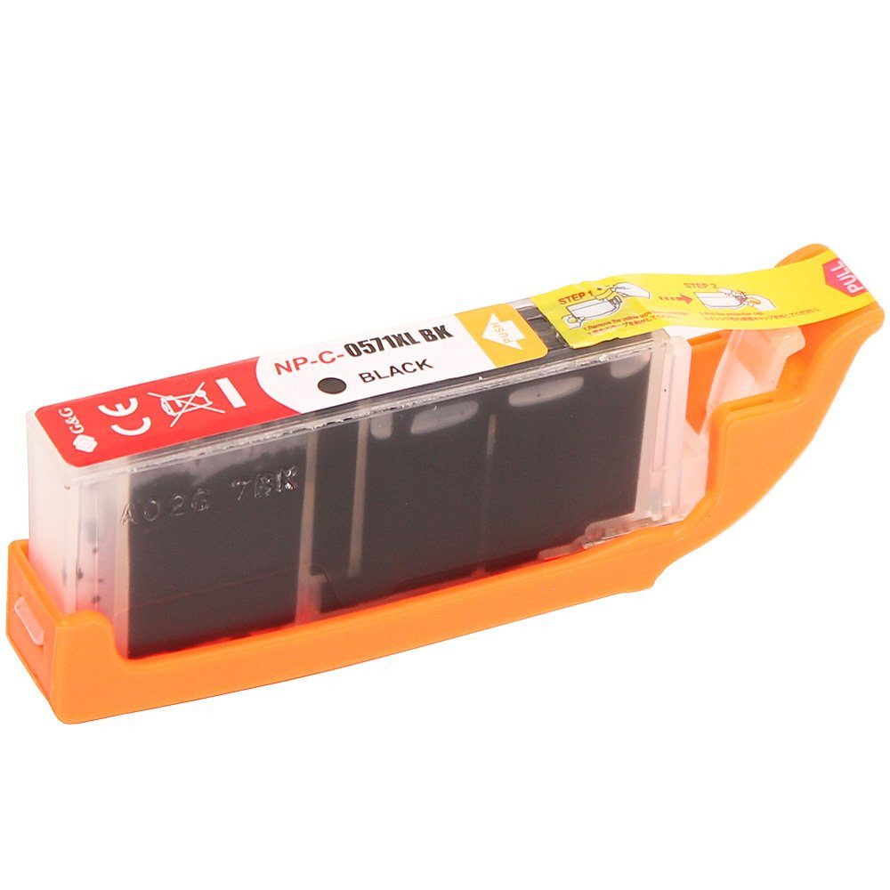 ABC Tintenpatrone (Kompatible Druckerpatrone für Canon CL-I571XL Schwarz Pixma, 752 7753 TS 5050 5051 5052 5053 5055 6050 6051 TS6052 8050 8051 8052 8)