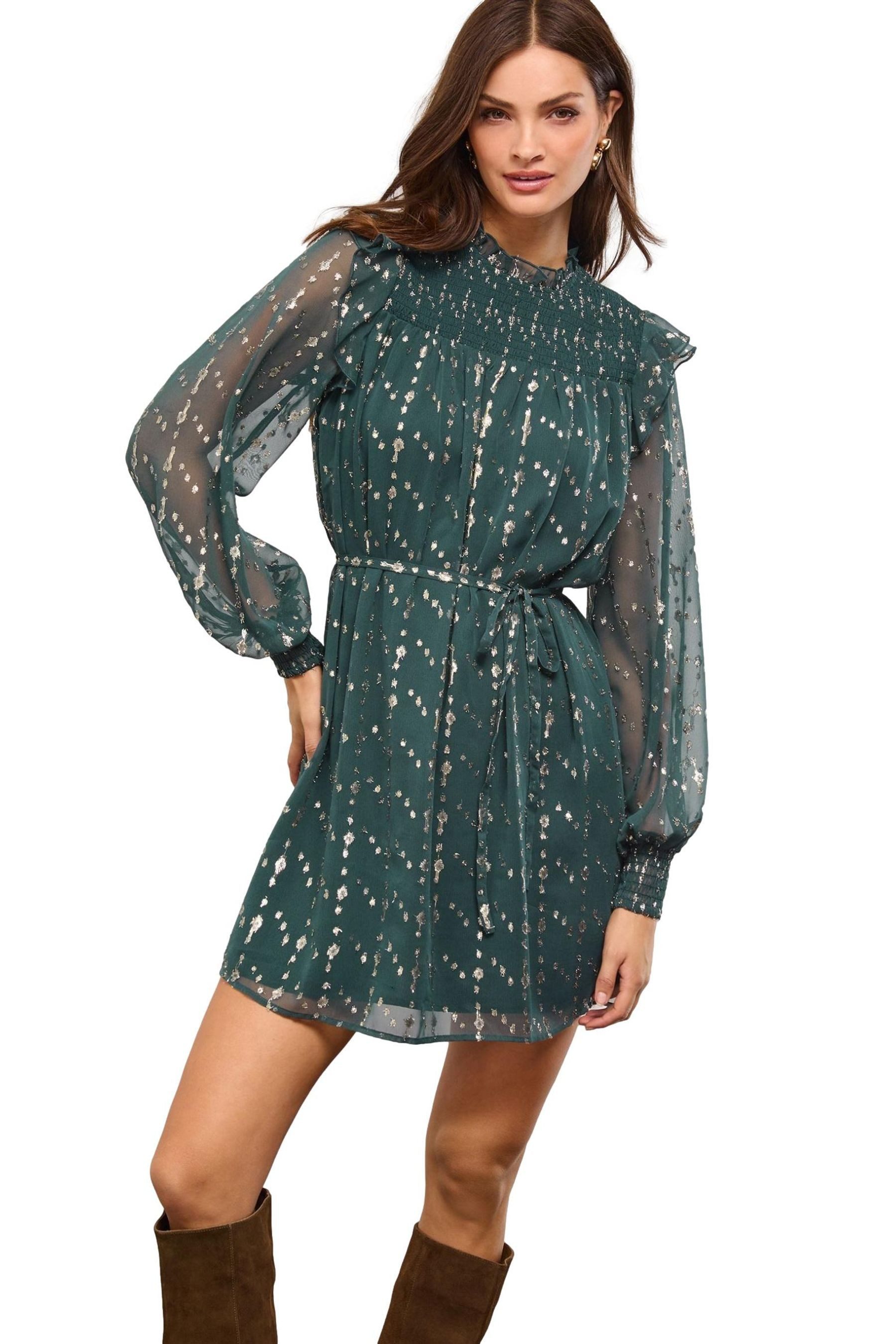 LIPSY Minikleid Lipsy Hochgeschlossenes Langarm-Minikleid, Regular (1-tlg) günstig online kaufen