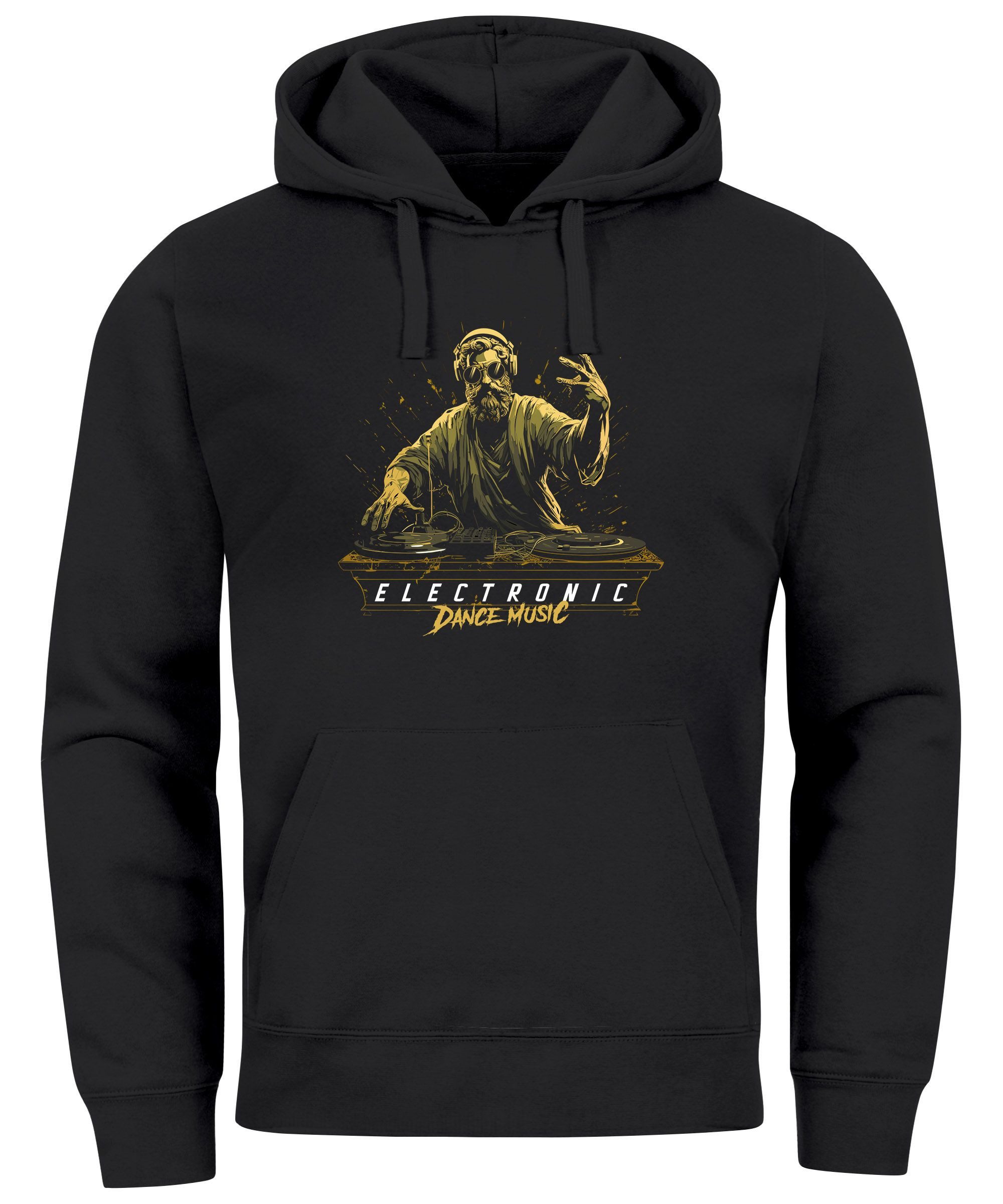 Hoodie Hoodie Herren Aufdruck Eletronic Dance Music MichelangeloTechno DJ