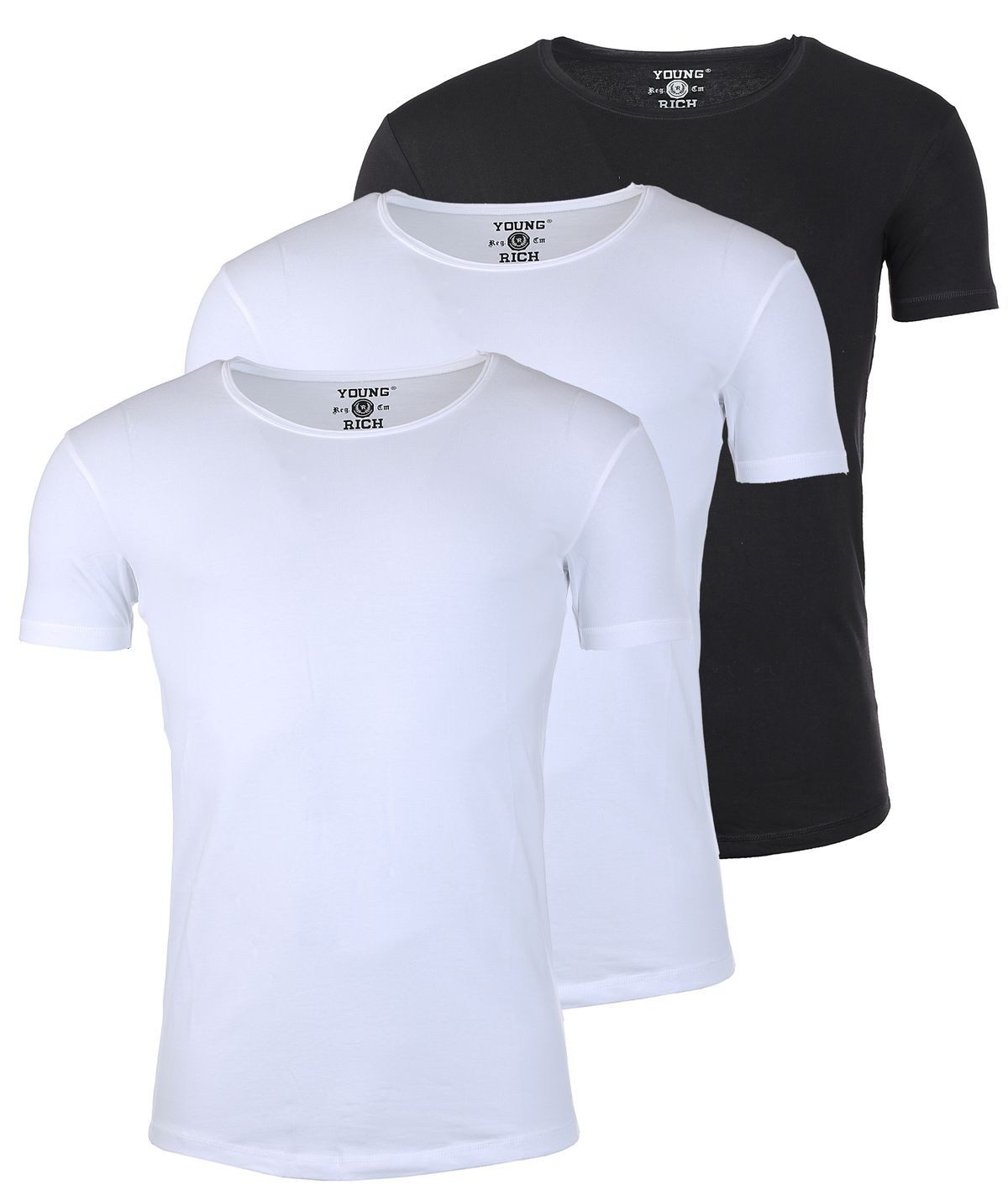 Young & Rich T-Shirt Herren Uni günstig online kaufen